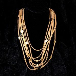 Faux Leather Necklace